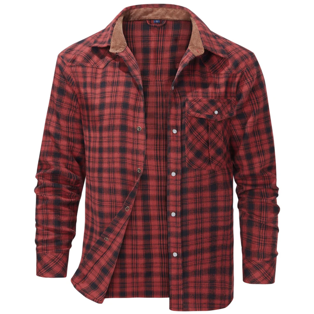 Quinten - Classic Men's Flannel Shirt for Timeless Style