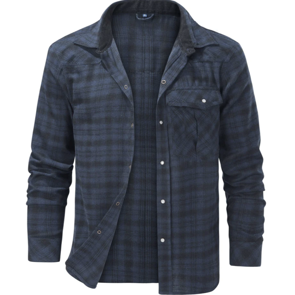 Quinten - Classic Men's Flannel Shirt for Timeless Style