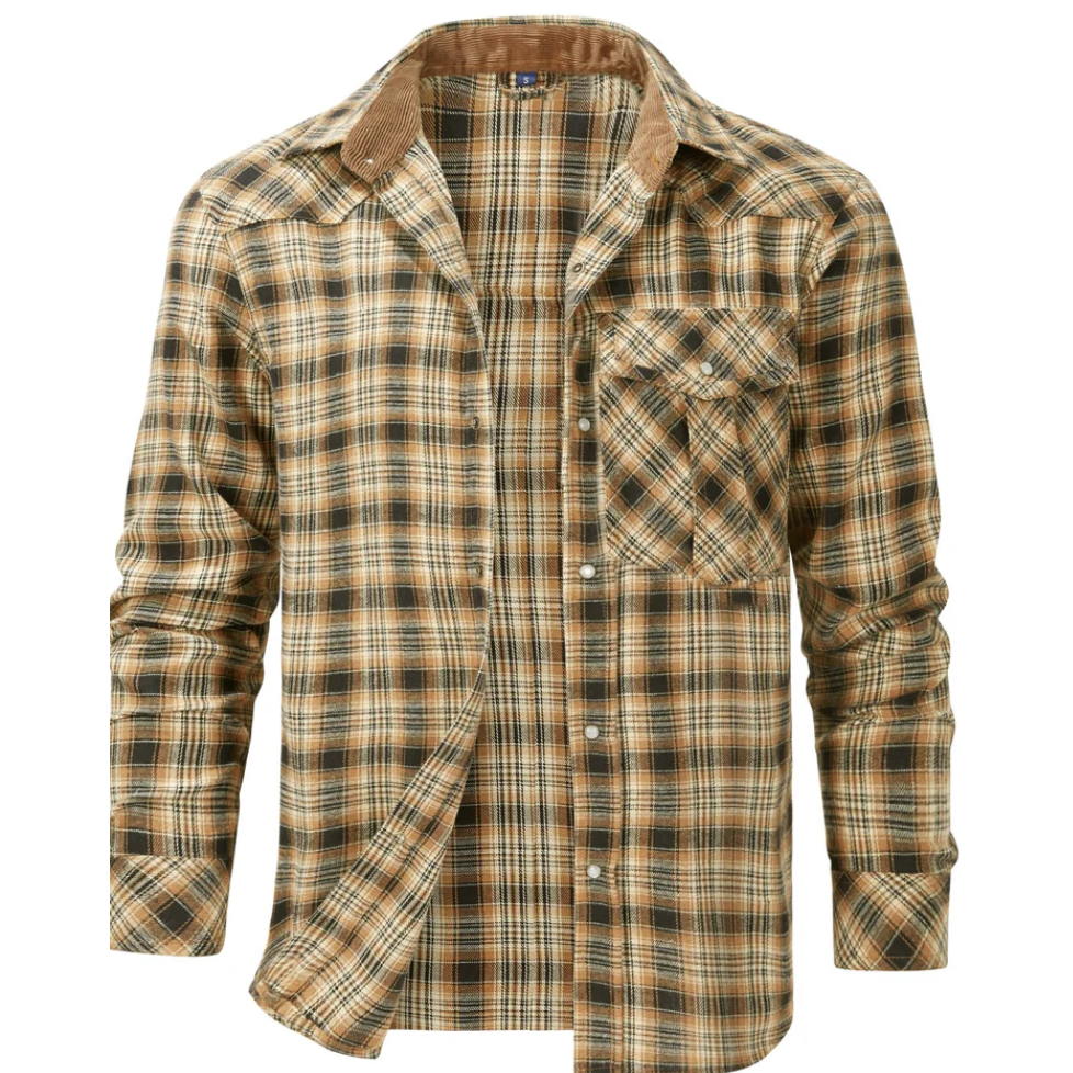 Quinten - Classic Men's Flannel Shirt for Timeless Style