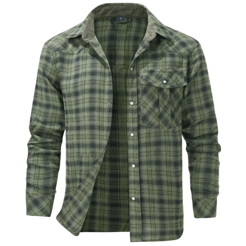 Quinten - Classic Men's Flannel Shirt for Timeless Style