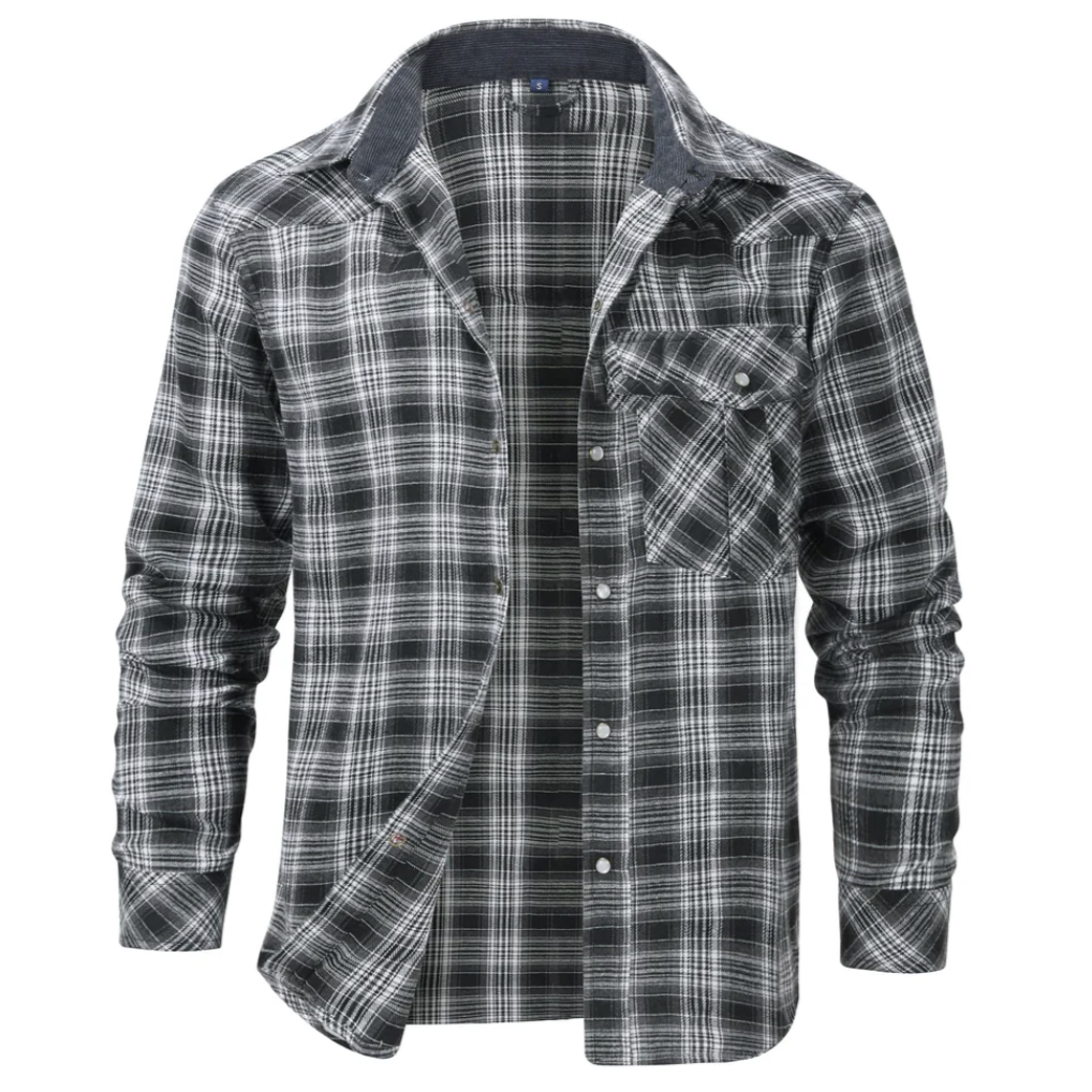 Quinten - Classic Men's Flannel Shirt for Timeless Style