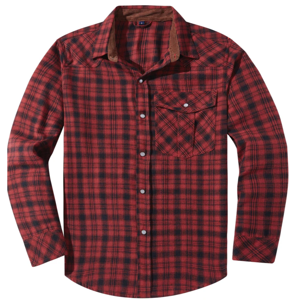 Quinten - Classic Men's Flannel Shirt for Timeless Style