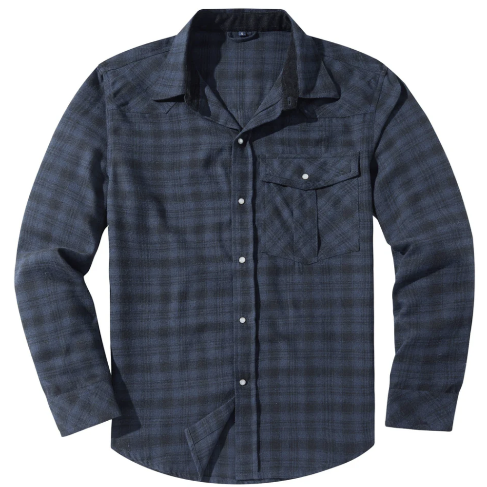 Quinten - Classic Men's Flannel Shirt for Timeless Style