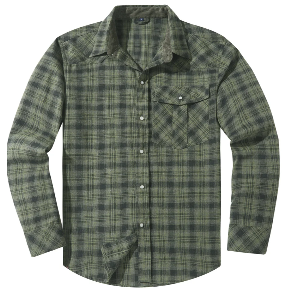 Quinten - Classic Men's Flannel Shirt for Timeless Style