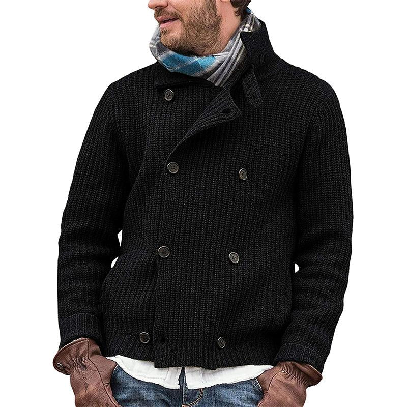 Richard - Double-Breasted Knit Cardigan for Men