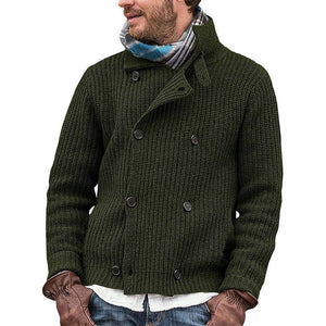 Richard - Double-Breasted Knit Cardigan for Men