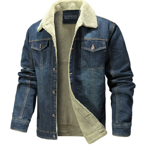 Sander - Versatile Fleece Denim Jacket