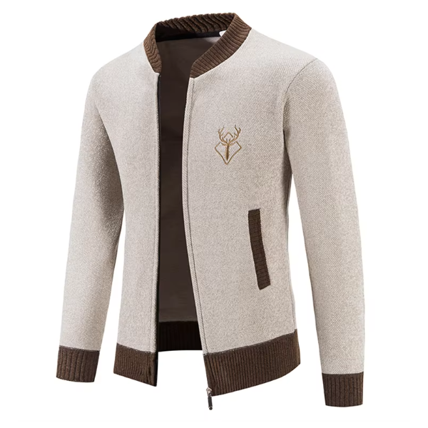 Mateo – Stylish Knitted Zip-Up Cardigan for Men